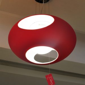 red glass Pendant light